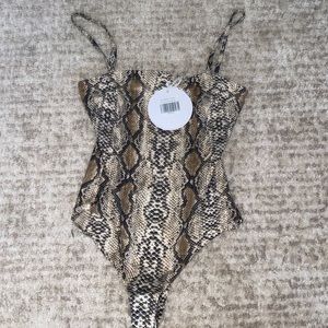 Princess polly snakeskin body suit